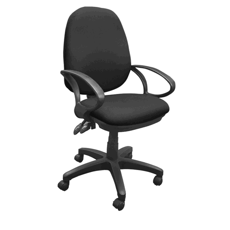 High Back Operator Chair - Black