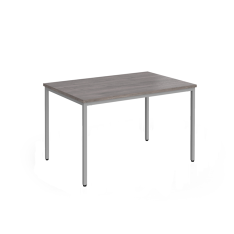 Flexi 25 Rectangular Table - 1200mm - Silver - Grey Oak