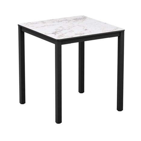 Extrema 4 Leg Dining Table - 790 x 790 - Carrara Marble