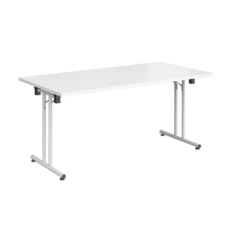 Rectangular Folding Leg Table - 1600 - White - White