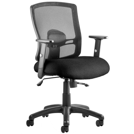 Portland II Mesh Back Chair - Black