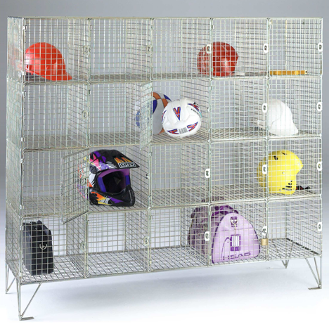 Wire Mesh Compartment Lockers