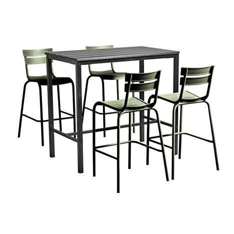Marlow Bar Height Set - Olive Green