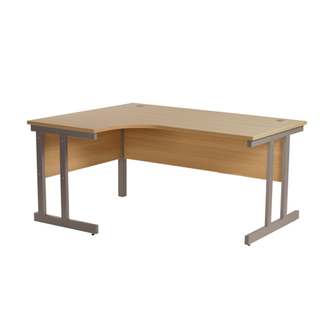 Cantilever Radial Workstation - 1500mm - Left Hand - Oak