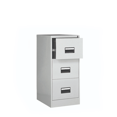 Steel Filing Cabinets - 3 Drawer - Grey