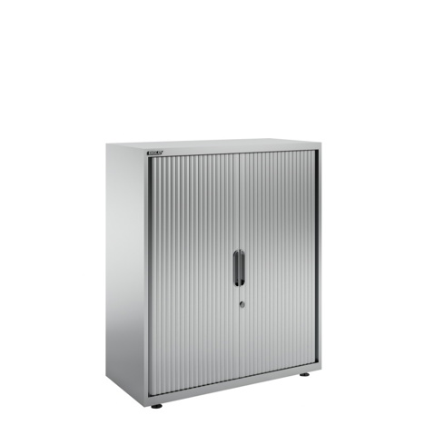 SystemFile - Single Door Tambour Unit - 1149 - Silver