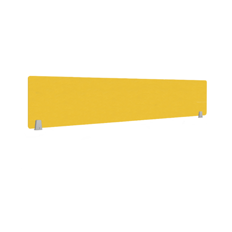 EcoEdge Desk Screen & Modesty Panels - 1200 - Yellow