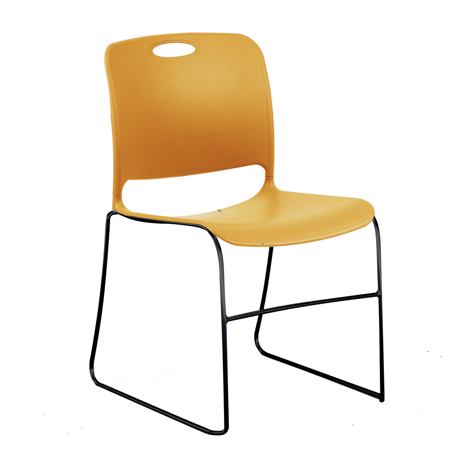 Maestro HD Stacking Chair - Espresso Metallic Frame - Honey Bee