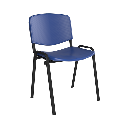 Taurus Plastic Chair - No Arms - Blue
