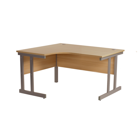Cantilever Radial Workstation - 1200mm - Left Hand - Oak