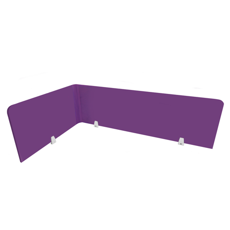 EcoFlex Desk Screen & Modesty Panels - 1600 - Purple