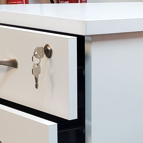 Platinum Range - 3 Drawer Tall Under Desk Mobile Pedestal