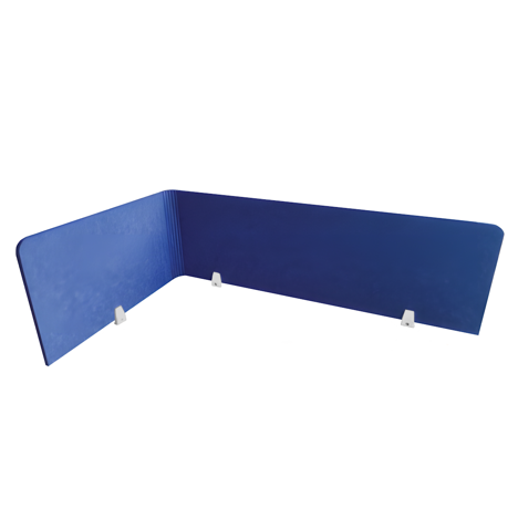 EcoFlex Desk Screen & Modesty Panels - 1600 - Navy Blue