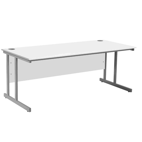 VDU Cantilever Workstation - 1800mm - 800mm Deep - White
