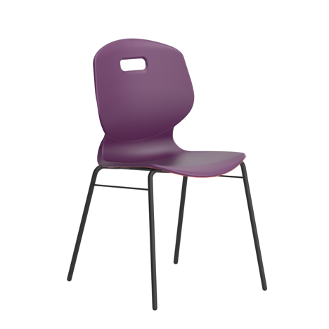 Arc 4 Leg Chair with Brace - Size 6 - Grape