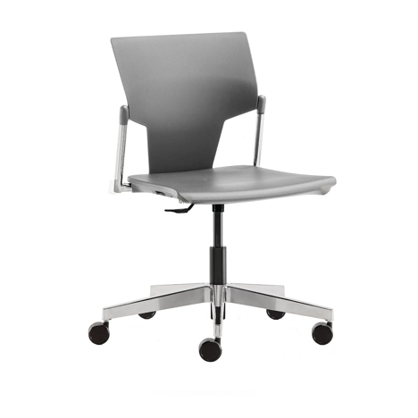 IKON Meeting and Boardroom Chair - No Arms - Swivel Base - Grey