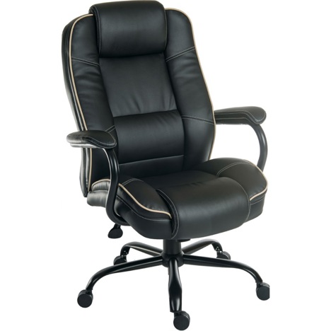 Goliath Duo Heavy Duty Executive Chair - Black Leather