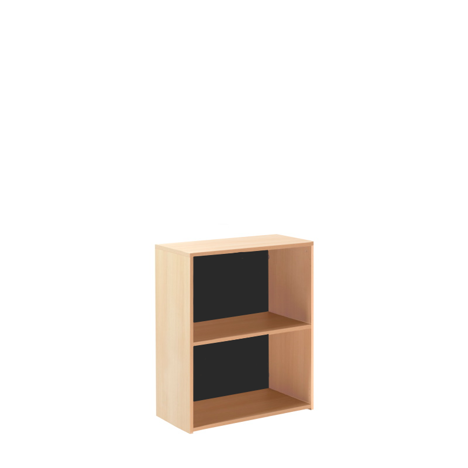 Bookcase (3mm Black MDF Back Panel) - 800mm - Oak
