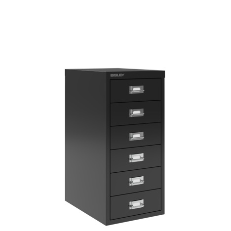 Multi Drawers Storage Cabinets - 6 Drawer - Black