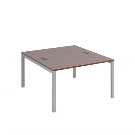 Connex Starter Units Back to Back - 1200 - Silver Frame - Walnut