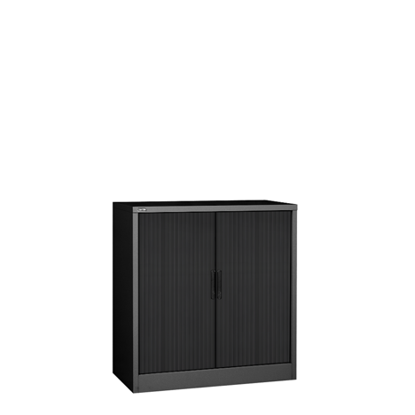 Side Opening Tambour Units - H1016 - Black