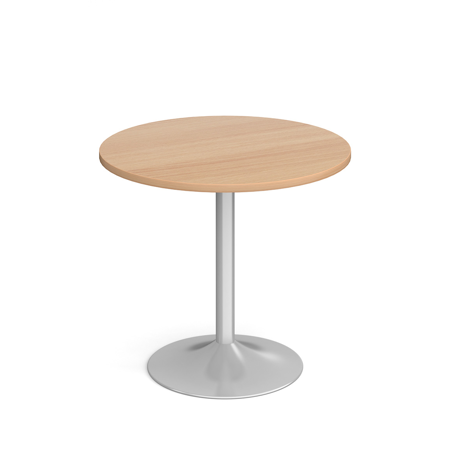 Genoa Circular Dining Table - Silver - Beech