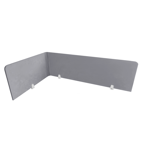 EcoFlex Desk Screen & Modesty Panels - 1600 - Light Grey