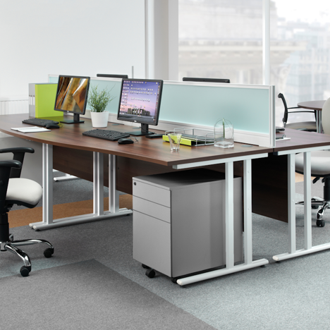 Under Desk Steel Pedestal