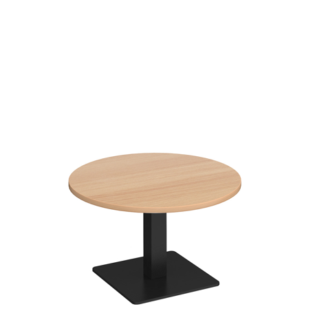 Brescia Circular Coffee Table - Black - Beech