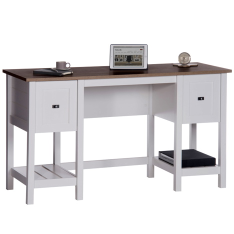 Shaker Style Desk Soft White