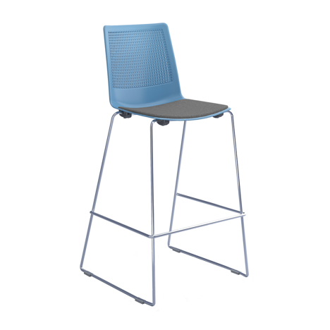 Harmony Multi-Purpose Stool with Seat Pad - Blue