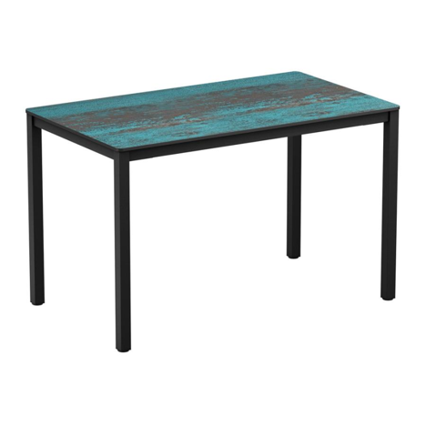 Extrema 4 Leg Dining Table - 1190 x 690 - Vintage Teal