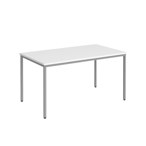 Flexi 25 Rectangular Table - 1400mm - Silver - White