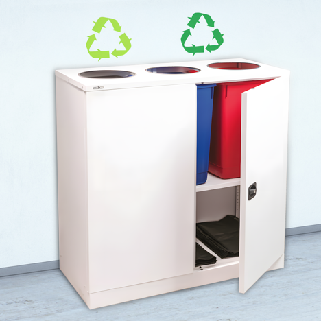 Steel Recycling Cupboard