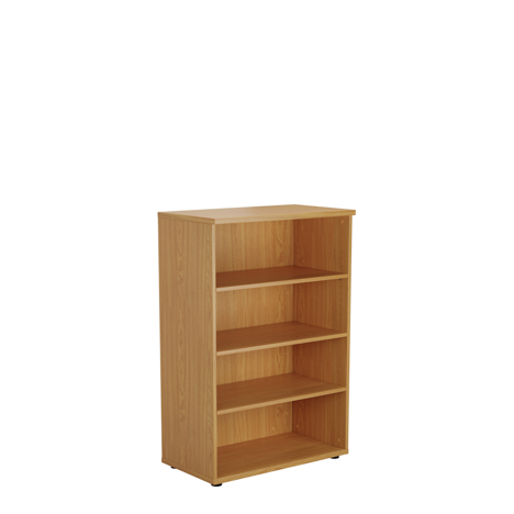 Wooden Bookcases (Solid Back Panels) - WDS1245 - Nova Oak