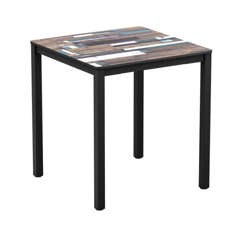 Extrema 4 Leg Dining Table - 790 x 790 - Driftwood
