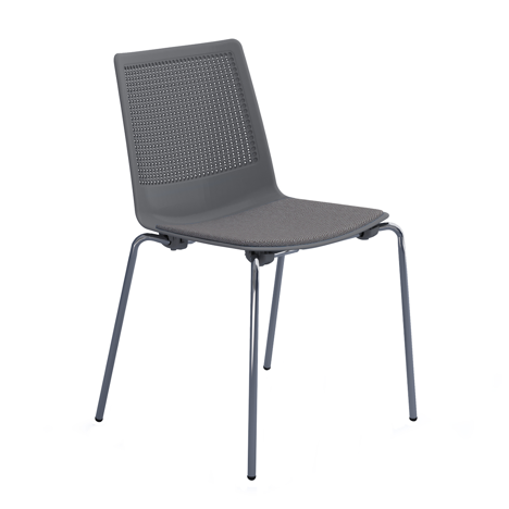 Harmony Multi-Purpose Chair - With Pad - Chrome Frame - Grey