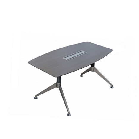 Nero - Chamfered Executive Boardroom Table - 1800mm - Anthracite