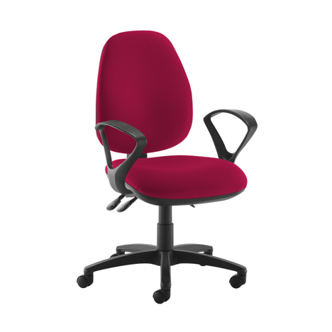 Jota XL Fabric Back Operator Chair - Fixed Arms - Diablo Pink