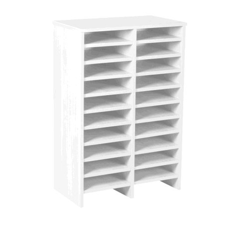 Post Sorter Hood Units - Pigeon Hole Units - 2 Bay - 22 Compartment - White