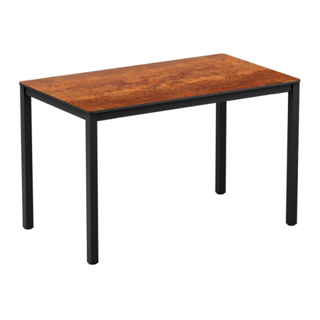 Extrema 4 Leg Dining Table - 1190 x 690 - Copper Texture