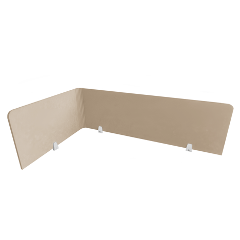 EcoFlex Desk Screen & Modesty Panels - 1600 - Wheat