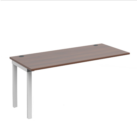Connex add on Units (Single) - 1600 - White Frame - Walnut