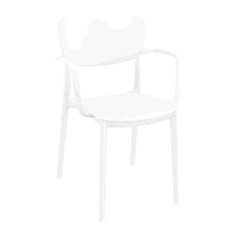 LISA Arm Chair - White