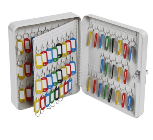Key Cabinet - Wall Mounted with Key Lock - 93 Keys Storage