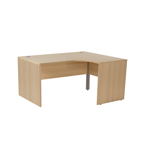 Panel Ended Radial Workstation - Right Hand - 1200 - Oak
