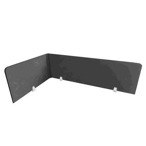 EcoFlex Desk Screen & Modesty Panels - 1600 - Slate