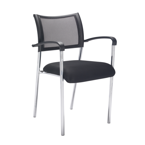 Jupiter Armchair with Chrome Frame - With Arms