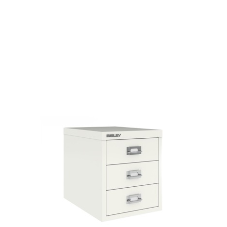Multi Drawers Storage Cabinets - 3 Drawer - Cream