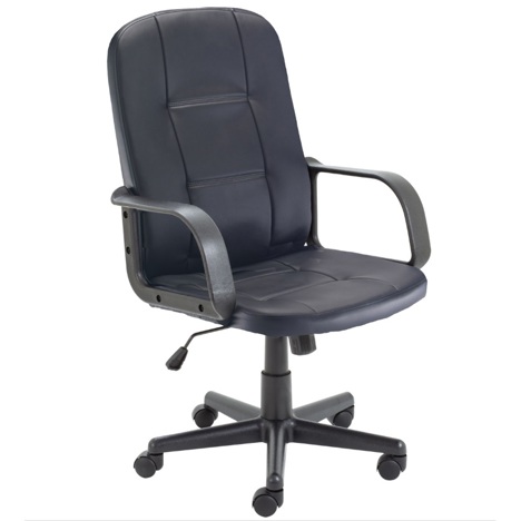 Jack 2 Executive Chair - Black Leather-look